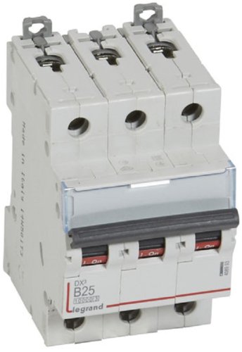 Выключатель автоматический Legrand DX3-E 10000 3п 25А B 16кА картинка